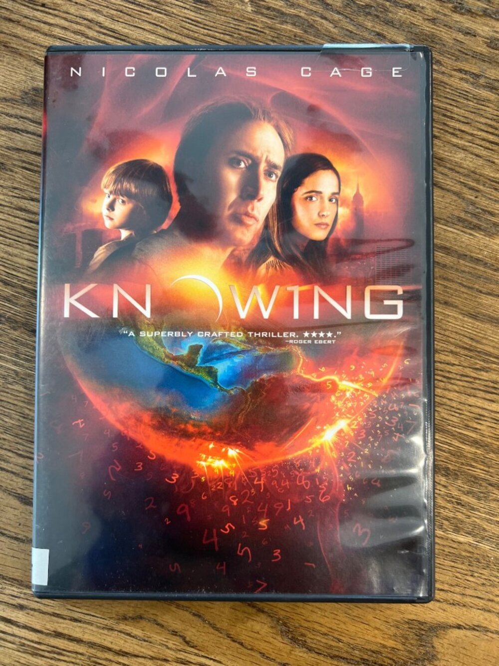 Knowing 2009 Movie DVD Sci-Fi Thriller Nicolas Cage Rose Byrne Pre-Owned